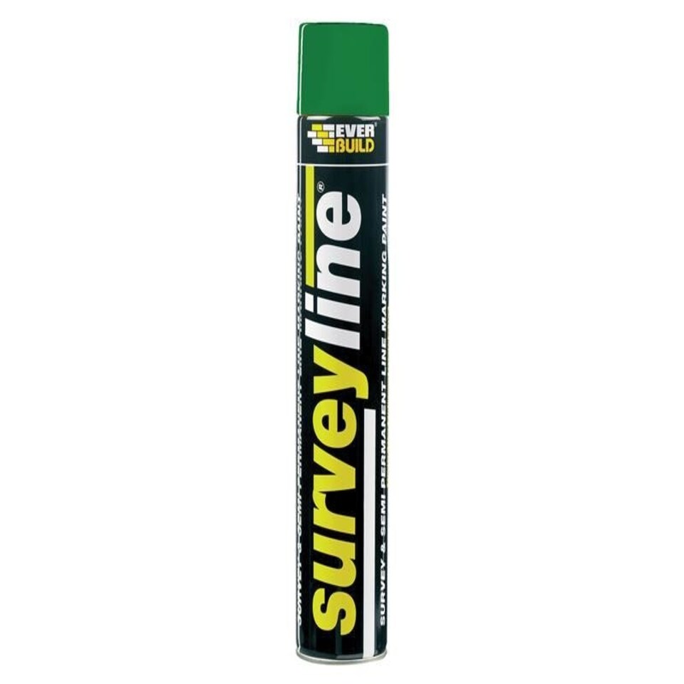 Everbuild Sika - Survey Line Marker Spray Green 700ml Green
