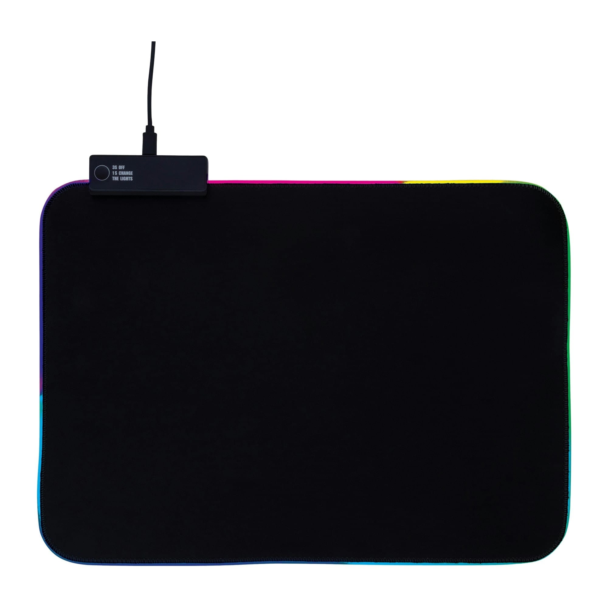 Gaming Hero RGB Mouse Pad - Black - One Size Black