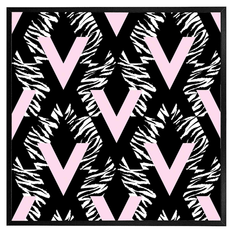 image 1 of Geometric animal print (Picutre Frame) Brown | S