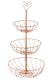 image 1 of Interiors by Premier Fruit Basket, Contemporary Copper Finish Wire Bowl For Storing Fresh Fruit, Durable Metal Construction | Gold