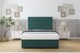 image 1 of Sloomy Kingsley Emerald Plush Ottoman Bed With Mattress With 26" Strutted Headboard 4'6 Double