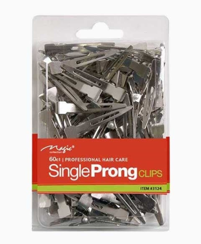 Bee Sales Magic Collection Single Prong Clips 3124 - 80pcs | Multi | 80