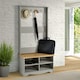 image 1 of Core Products Corona Grey, Hall Shoe Bench With Hat & Coat Rack H170cm x W80cm x D44cm Grey