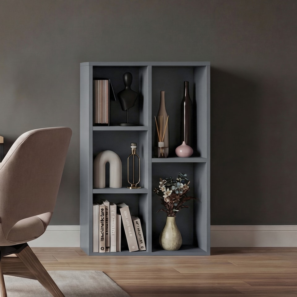 image 1 of Vida Designs 5 Cube Storage Unit, Grey