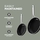 image 4 of DMD 2-Piece Frying Pan Set (20cm & 24cm) Non-Stick, Stainless Steel Handles | Black | 2-Piece