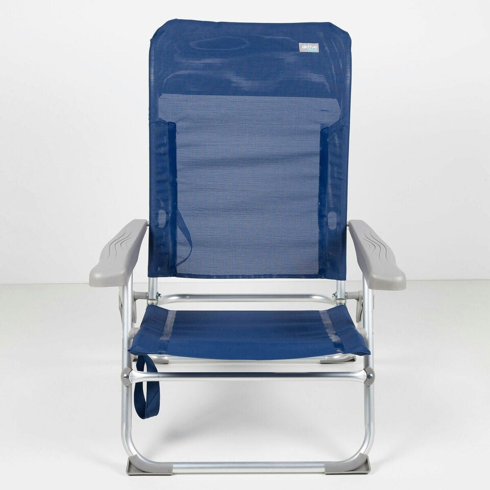 image 1 of Beach Chair Aktive Navy Blue 47 x 89 x 56 cm (4 Units) N/A