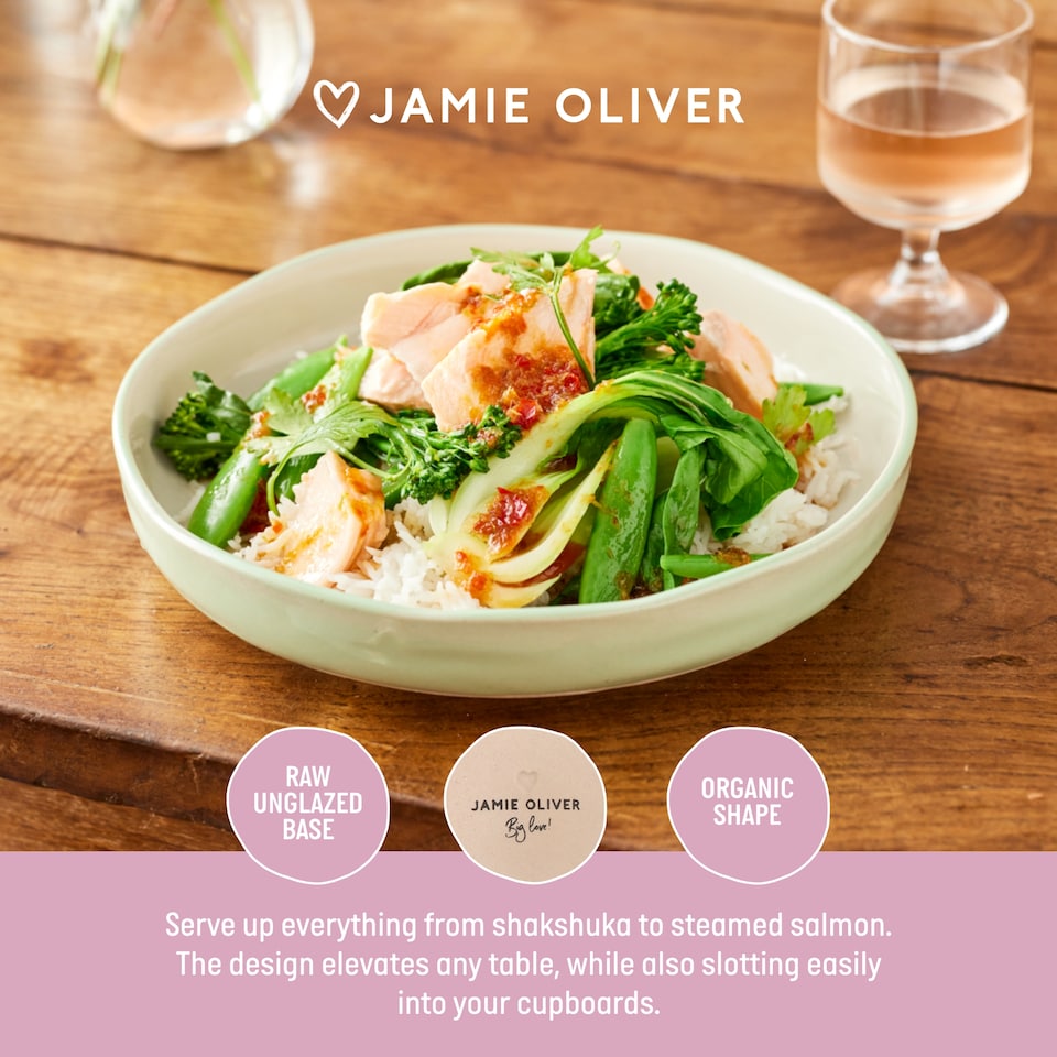 image 1 of Jamie Oliver Big Love Green Dishy Pasta Bowls Pack of 4 | Green | Green