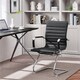 image 2 of Yaheetech 2pcs Mid-back Ergonomic Office Desk Chair Black | Black