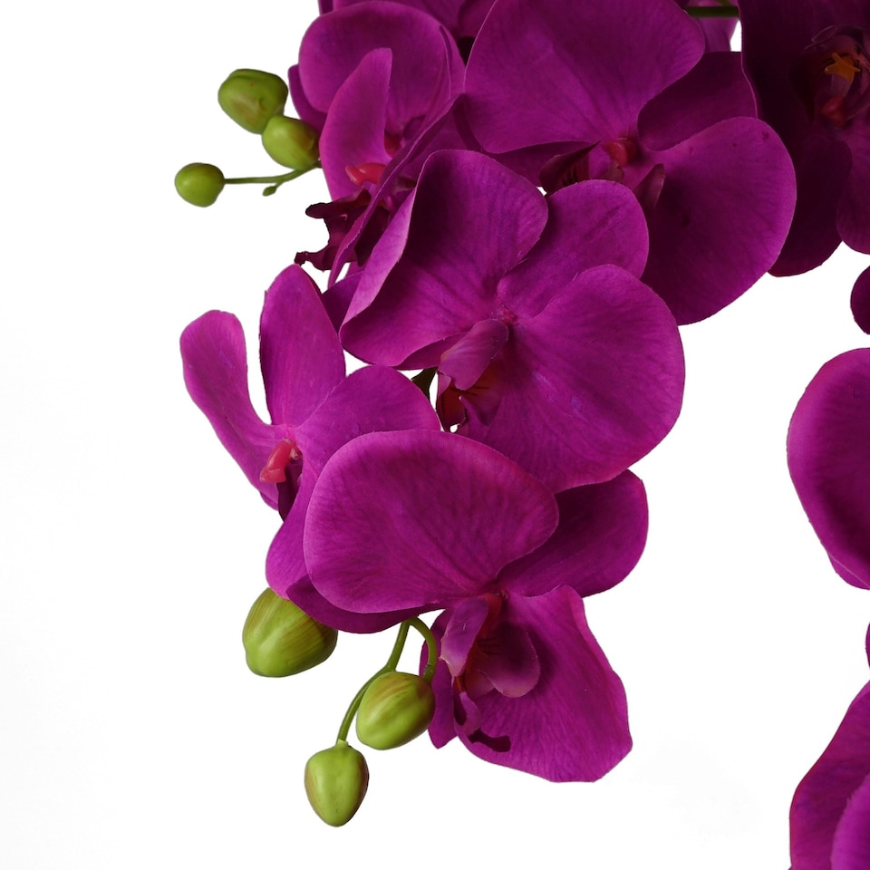 image 1 of Giant Purple Orchid Plant Artificial 189 flowers REAL TOUCH Botanik
