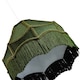 image 5 of Classic Victorian Style Empire Pendant Shade in Forest Green Fabric with Tassels | Green