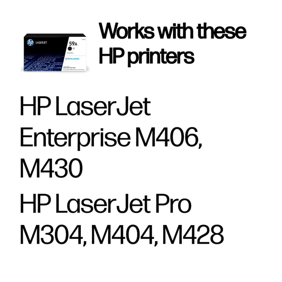 image 1 of HP CF259A Toner Cartridges | Multi | HP 59A Black Genuine Toner Cartridge | 1