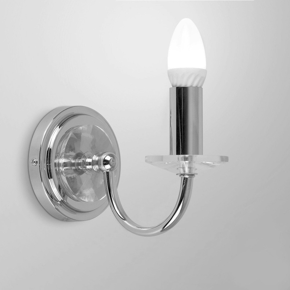 image 1 of ValueLights 2 Pack E27 White Plastic Candle LED 4W Cool White 6500K 400lm Light Bulb