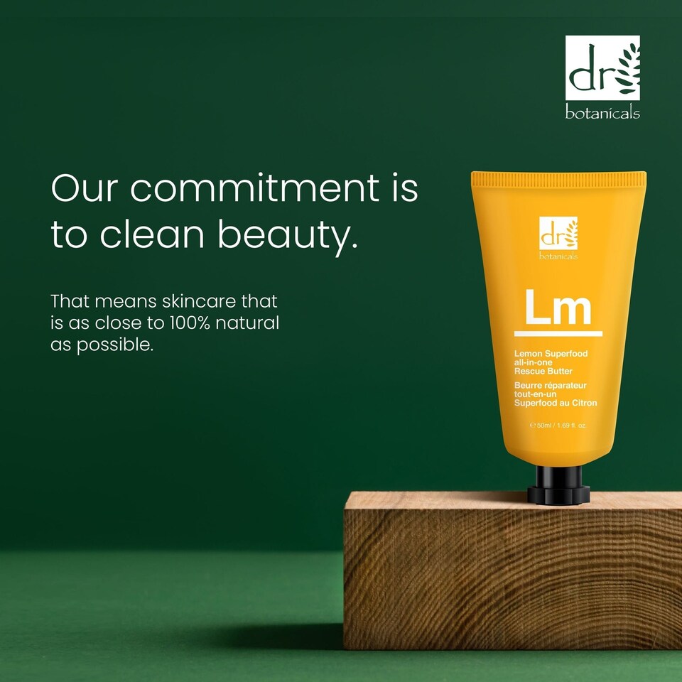 image 1 of Dr Botanicals Lemon Superfood All-In-One Rescue Butter 50ml x 2 Duo Pack