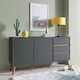 image 1 of Otto Sideboard Large 2 Door with Drawers in Grey | Grey