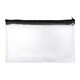 image 1 of Janrax 8x5" Black Zip Clear Exam Pencil Case