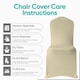 image 3 of Chair Cover Spandex Polyester Stretch, Flat Dining Slipcovers - 10pcs