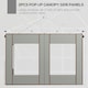 image 5 of Outsunny 3x3(m) or 3x6m Pop Up Gazebo Side Panels with Windows, Grey