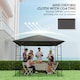 image 6 of Outsunny 3 x 3(m) Gazebo Canopy Replacement Cover with Drain Holes, Grey