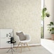 image 3 of Erismann Play Of Light Palm Leaf Vinyl Textured Wallpaper - Cream - 10m x 53cm Cream