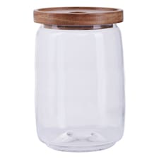 Interiors By Premier Stylish Multipurpose 1260ml Storage Jar, Durable Glass Jar With Lid For Counter, Airtight Storage Jars