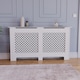 image 2 of Vida Designs Oxford Radiator Cover Painted MDF Cabinet, White, 152cm