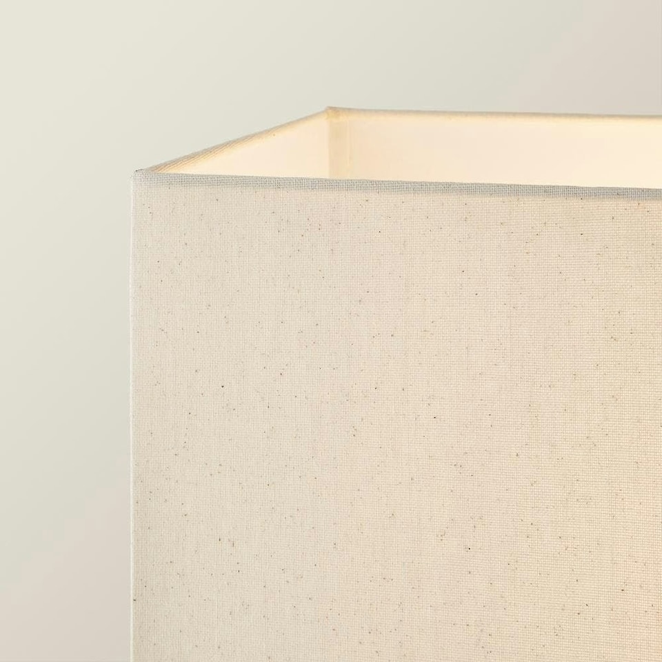 image 1 of ValueLights Gloria Black Double Stem Metal Floor Lamp with Rectangular Lamp Shade | Black