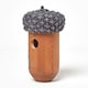 image 1 of Homescapes Real Wood Acorn Bird Box Brown