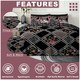 image 4 of VELVETIO Mitra Complete Duvet Cover Set with Fitted Sheet Soft Polycotton Bedding Sets Black | Double