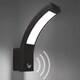 image 3 of CGC PARIS Grey LED Curved Outdoor Wall Light With Motion Sensor Grey