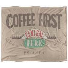 Friends Coffee First Blanket - Multicoloured - One Size