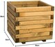 image 3 of Primrose Wooden Pine Raised Cube Planter Treated Pine & Responsibly Sourced 50cm