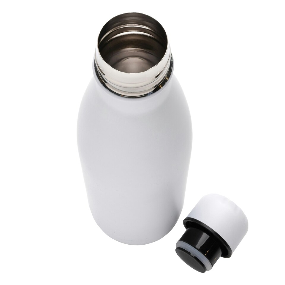 image 1 of XD Collection Eureka Recycled Stainless Steel 500ml Water Bottle - White - One Size White | One Size