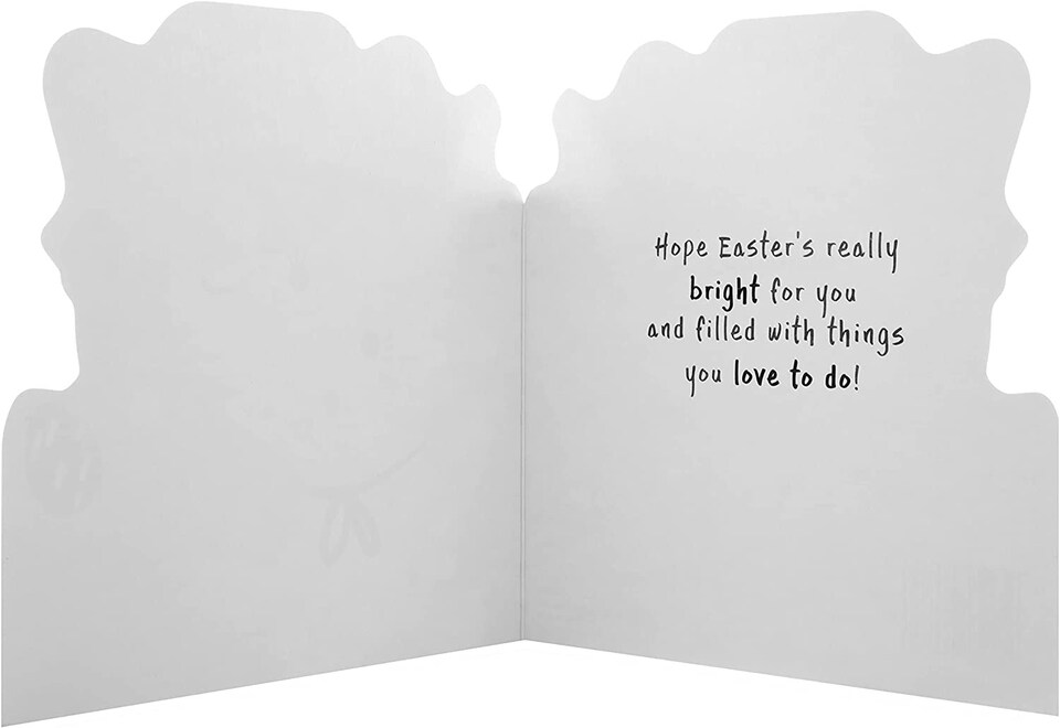 image 1 of Die Cut Lamb Design Granddaughter Easter Card