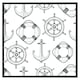 image 2 of Anchor & wheel (Picture Frame) White | XS