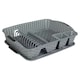 image 3 of Rattan Effect Dish Drainer with Tray | Grey | 1