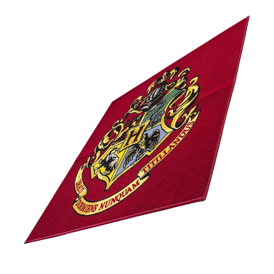 image 1 of Harry Potter Hogwarts Crest Rug | Red | Burgundy/Yellow | One Size | 1