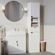 image 4 of 2 Door 1 Drawer Bathroom Cabinet Brown | Oak / Oak