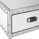 image 4 of Interiors by Premier Stainless-Steel Modern Coffee Table, Coffee Table With Storage, Industrial Style Storage Coffee Table Silver