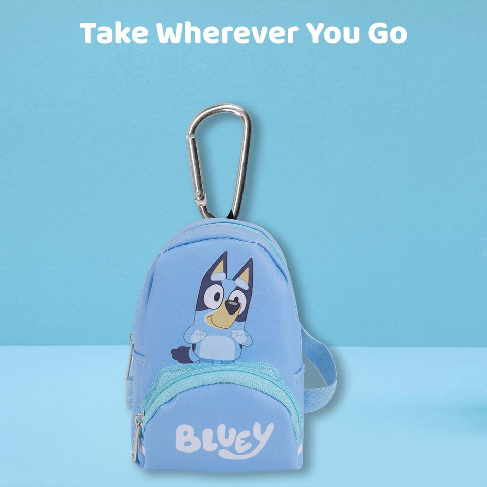 image 1 of vfm-estore Bluey Backpack Bag Clip - Plush Children's Accessory