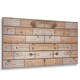 image 1 of NOVECRAFTO Faux Wood Wall Panels – 6 PVC Sheets, Covers 2.76 sqm (29.76 sq ft), 96x48cm Each – Natural Oak Wood Effect Cladding, Moisture Resistant