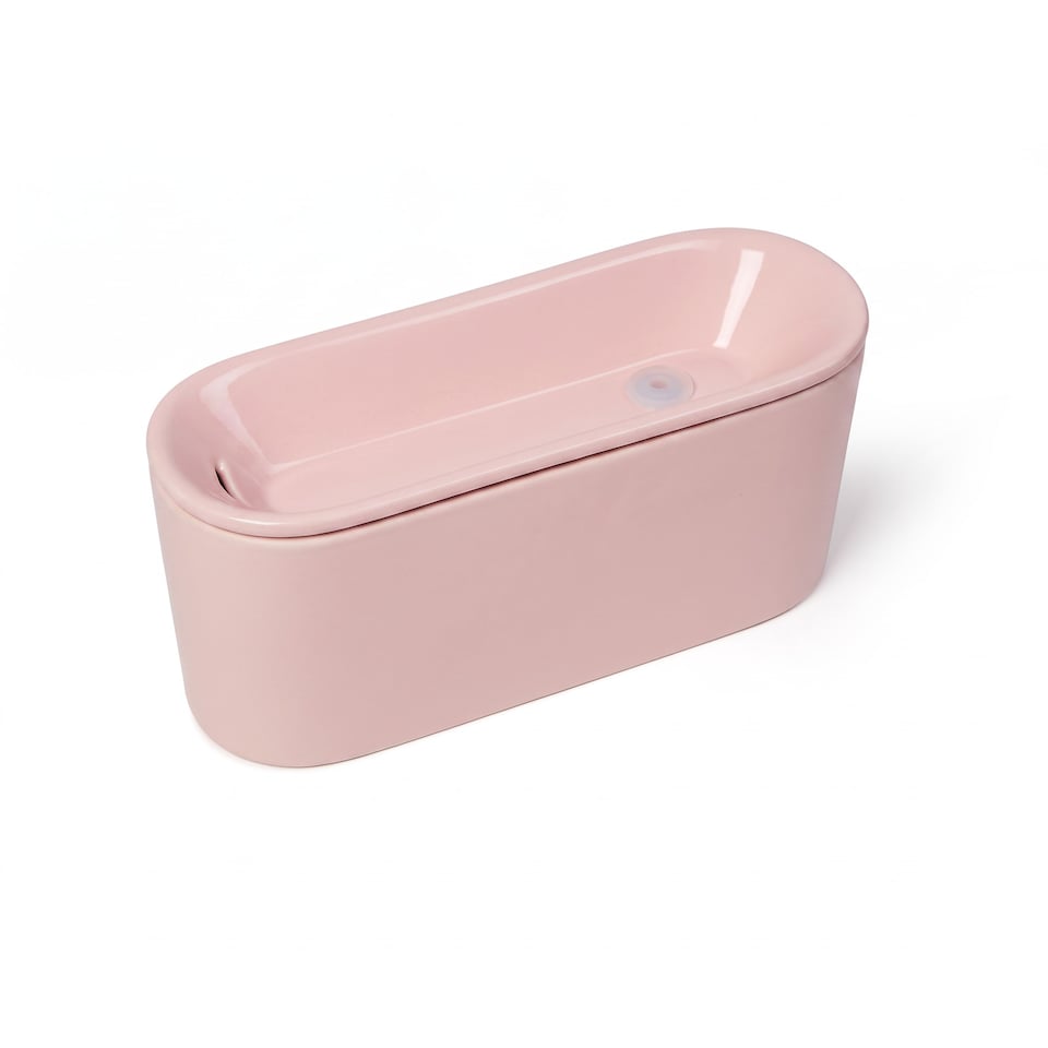 image 1 of Cat Mate Ceramic Pet Water Fountain 800ml Pink