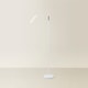 image 4 of ValueLights Daylight Dimmable Gloss White Floor Lamp and Integrated LED 12W White Mix 6000K Bulb | White