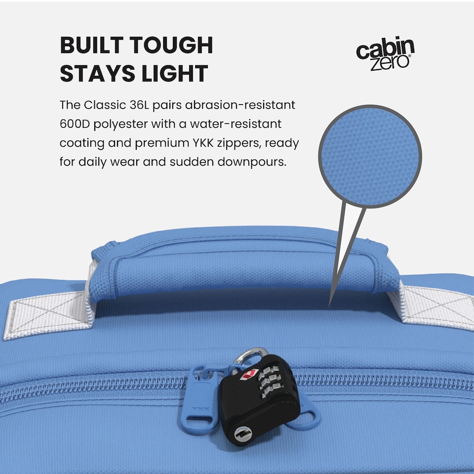 image 1 of CabinZero Classic Cabin Backpack 36L, Carry-on Approved with Lightweight Build