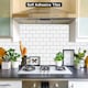 image 5 of Living and Home 10Pcs Peel and Stick 1.2mm Thick Backsplash Tiles - Off White