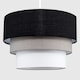 image 3 of ValueLights Aztec 3 Tier Black Fabric Ceiling Light Shade