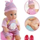 image 3 of 12” My First Baby Doll Play Set – 15 Piece Set with Crib, Mobile, High Chair & Accessories – Soft Body Doll for Kids Ages 3+