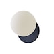 image 1 of ValueLights Darla Navy Frosted Globe Bathroom Wall Light | Blue