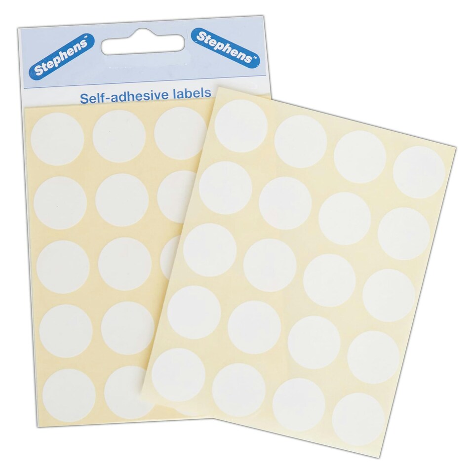 Stephens Labels White 19mm - Stephens - RS249955 N/A