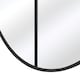 image 6 of The Fenestra - New Black XL Circular Window Metal Wall and Leaner Mirror 71" X 71" (180 x 180CM) Black