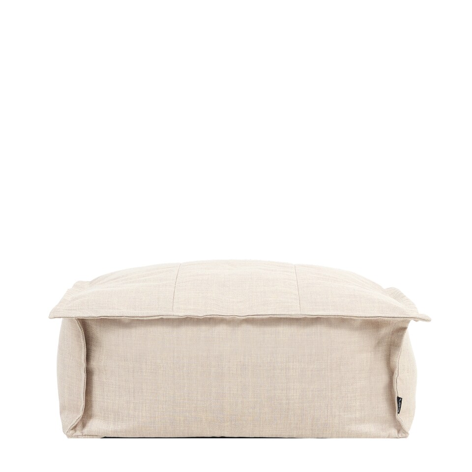 image 1 of Vita Indoor Outdoor Pouffe Footstool Beige Bean Bags | Cream | Cream | 1